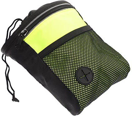 Sosoport Hunde Leckerli Tasche Für Unterwegs Portable Snackbeutel Zum Hundetraining Und Leicht Für Snacks Schlüssel Und Zusätze Gürtel Fluoreszierendes Grün
