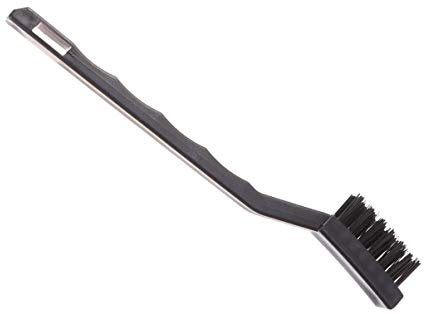 TOPBATHY 5-Teiliges Set Mit Kunststoffgriff 7-Zoll-Antistatikbürsten Kleine Schwarze Kurbelbürsten Zum Reinigen Von Leiterplatten Telefonen Tastaturen Laptops Gefrierschränken Böden Und