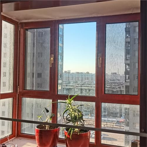 Schnurloses Wasserdichtes Transparentes PVC-Rollo mit Springrollo - Reißfeste Wärmeisolierung für Balkon-Terrassen-Tür, Küche und Garten-Pergola(W100xH200cm)