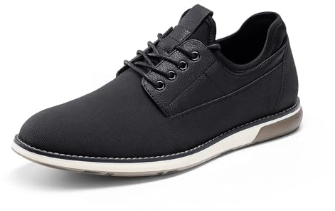Bruno Marc Men's Plain Toe Oxford Shoes Business Formal Derby Dress Sneakers Crossflex GentEdge,Size 11,Black,BMUMOX2510