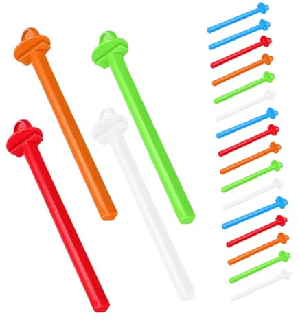 TOYANDONA 20 Pièces Supports Plastique pour Oiseaux Barres à Gratter pour Canaris Perruches et Cockatiels Accessoires de Cage Multifonctionnels