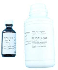 FQkBEX Solution de réparation de tête de l'imprimante DTF DTF AB Plaque de Colle Remplacement Compatible avec diverses imprimantes de solvant Adhésif en résine époxy de durcissement Rapide