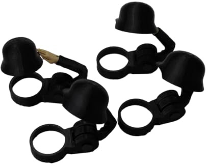 4pcs Bierflaschen-Helm Mit Soldatengruß, Perfekt Für Partys, Lustige Flaschenverschluss-Dekorationen Mit Soldatengruß, Einzigartige Accessoires Für Gesellige Abendessen Und Feiern (Schwarz)