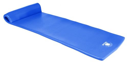 TRC Recreation Texas Recreation LP 8030026P (Sunray 1.25 Thick Swimming Foam Pool Floating Mattress, Bahama Blue
