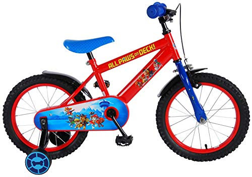 PAW PATROL Unisex-Youth 61650 Kinderfahrrad, Blau, Rot, Kleinkind