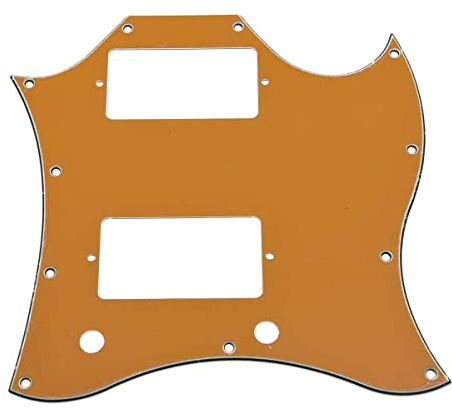 Dopro American Standard SG Guitar Full Face Pickguard passend für USA Gibson SG Special Gitarre, Orange, 3-lagig