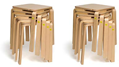 10x Erzi Hocker 30 aus Formholz 10er Set Hockergymnastik Reha Therapie Kinder