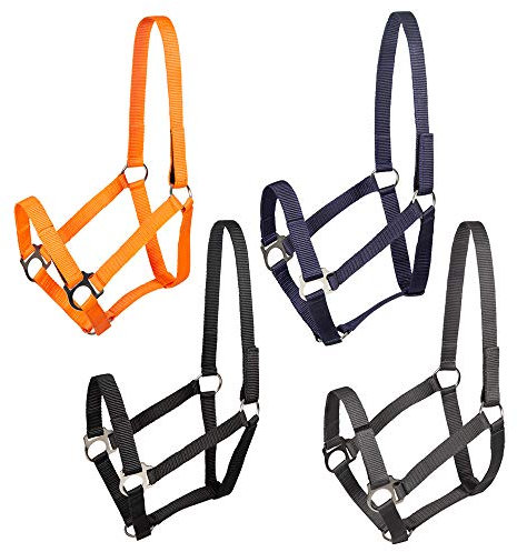 PFIFF 102921 Sicherheitshalfter Jocose, Weidehalfter Paddockhalfter, Grau, Pony