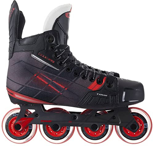 TOUR Code GX Jr - Pattino da hockey in linea, unisex, taglia S, colore: Nero