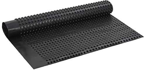 Susany Grundmauerschutz Mauerschutz, Noppenfolie HDPE,Noppenbahn Hochbeetfolie, Drainage, Mauerschutz 400 g/m² Reißfestigkeit und Verschleiß,Schwarz
