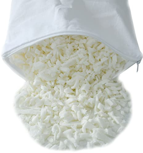 Nurtextil24 Latex Flocken 2kg Kissen Füllmaterial Schaumstoffflocken | Latex Flocken für Kopfkissen, Hundekissen, Gesundheitskissen, Sitzkissen, Sofakissen - Ergonomische Stützkraft - Waschbar