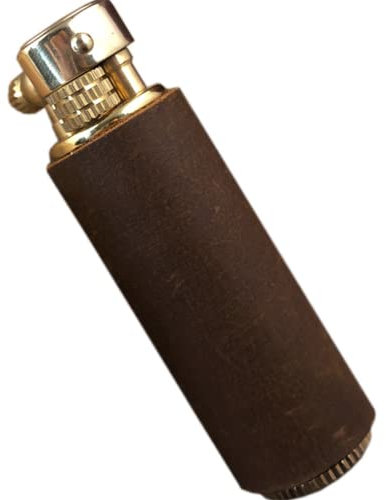 (Sold without Kerosin) Vintage Handgefertigtes Kerosin Pfeifenfeuerzeug, klassischer Zigarettenanzünder, Retro-Schleifscheiben-Design, weiche Flamme, winddicht, Geschenk oder Sammlung