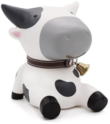 TOYANDONA Tirelire de Vache en PVC Organise Pièces et Billets pour Garçon et Filles Bocal à Provisions Décoratif Maison et Anniversaire