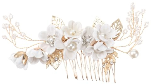 FRCOLOR Brauthaarkamm Kristall Haarkamm Hochzeit Braut Kamm Für Brautjungfern Strass Kopfschmuck Für Verlobung Jubiläum Party Und Abschlussball 15.00 X 6.00 X 0.50 cm 1 Stück