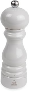 PEUGEOT - Paris u'Select Salzmühle 18 cm - ParisRama-Kollektion - 6 vordefinierte Mahlstufen - PEFC-zertifiziertes Holz - Made in France - Farbe perlgrau lackiert