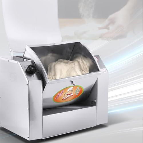 LBMED Pétrin Professionnel, Malaxeur De Pâte en INOX 3/5kg avec Fonction Chronométrage 20min, Pétrissage Rotatif À 90° Et Rendement 30/50kg/h, Pâte Ferme Et Élastique, pour Pizza Aux Nouilles