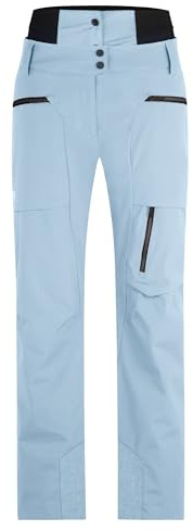 Ziener Damen RANVA Ski-Hose/Freeride | PFC frei, Wolle, wattiert, Frozen Blue, XS