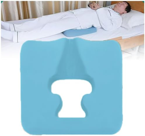 HUTRADE Coussin Anti-escarres, Coussin Mousse à Mémoire De Forme Conception à Pente Triangulaire, Coussin Anti-escarres Ouverture en Forme De T pour Personnes âgées, Alitées Handicapées