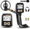SUNPOW Detector de Metal, Detector de Metales Impermeable para Detectar Oro,4 Modos, Bobina de Búsqueda IP68, Gran Pantalla LCD
