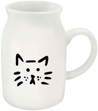 Azeeda 300ml 'Cat Face Doodle' Ceramic Milk Jug (MJ00017547)