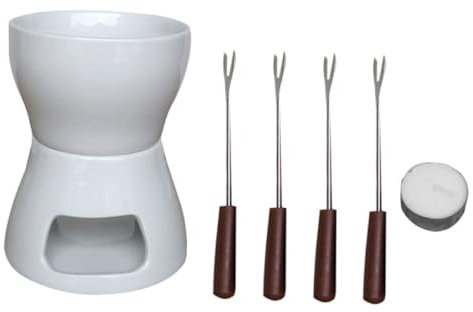 OFFSCH Caquelon À Fondue Au Fromage Portable Léger en Céramique Support De Chauffage Domestique