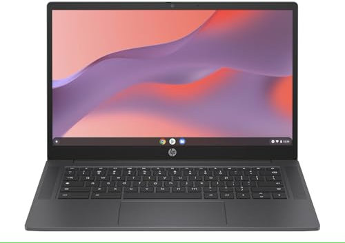 HP Chromebook 14 | Intel Processor N100 Processor| 8 GB RAM | 128 GB Flash Storage | Intel UHD Graphics | FHD Display | Up to 12hrs battery | Chrome OS | Dual Speakers | Glacier Silver | 14a-nf0003na