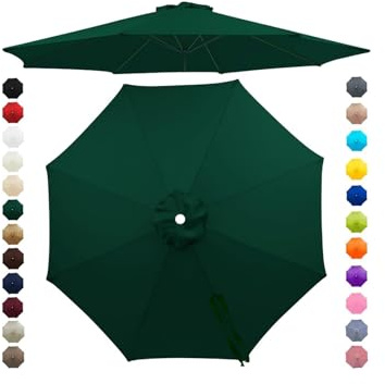 Chinimon Replacement Parasol Canopy 2m/2.5m/2.7m/3m/3.5m fits 6/8 Arms