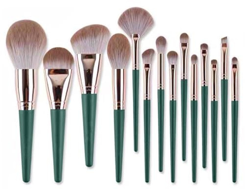 pclapora 14 Pezzi Pennelli Make Up, Set Pennelli Make Up, Pennello Trucco, Pennello Trucco Professionale per Ombretto, Sopracciglio, Fondotinta Blush Correttore, Ombretto Viso Potere