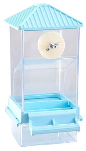 Distributeur automatique de nourriture pour perroquets avec grand espace de rangement et entretien facile