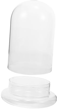 IMIKEYA Terrario de Plantas de Musgo Campana de Cristal Grande para Escritorio, Envase Ecológico de Vidrio Micropaisaje DIY, Contenedor Resistente para Jardín y Decoración