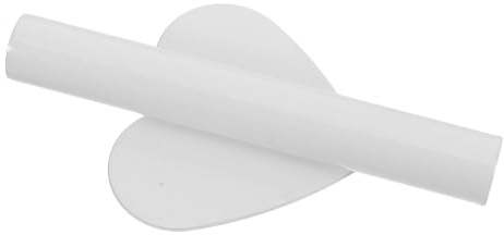 Portafiori Adesivo per Lapide, Vaso a Cuore in Acciaio Inox Bianco | Fiori da Parete, Tubo per Fiori Montato Parete, Vaso Decorativo da Interno