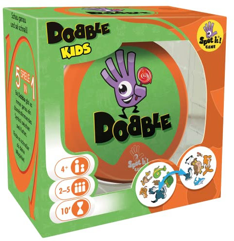 Asmodee | Zygomatic | Dobble Kids | Kinderspiel | Kartenspiel | 2-5 Spieler | Ab 4+ Jahren | 10 Minuten | Deutsch