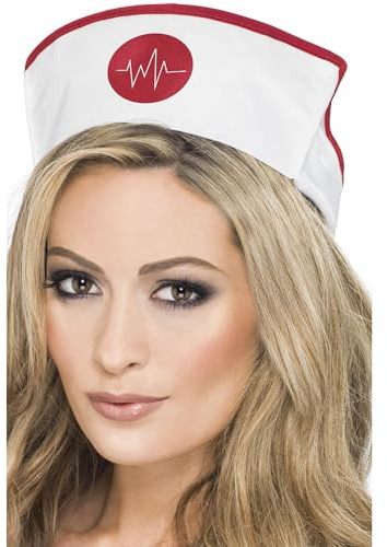 Smiffys Chapeau infirmière Femme - Blanc - M