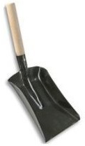 Inglenook Small Metal Coal Shovel Dustpan Ash Pan Fireside Shovel Steel Spade