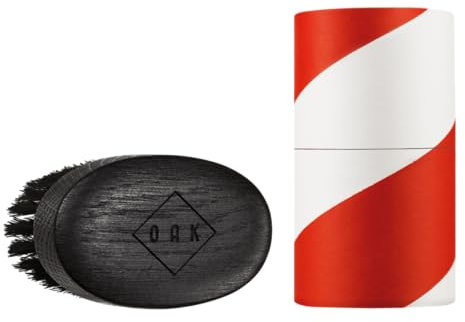 OAK BEARD BRUSH I Bartbürste (92 x 51 mm): Formt den Bart, macht ihn geschmeidig. Bartstyling für Männer mit Vollbart. Prämiertes Produktdesign aus Berlin.