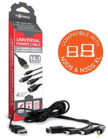 Cable Universal USB charger 11 in 1 for Nintendo 2DS console, 3DS XL, DSi, GBA SP, Sony PSP ...