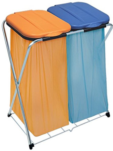 21.07.12 Müllbeutelhalter Eco-Grid-2 zur Mülltrennung, Deckel verschiedene Farben (H/B/V/G), Maße cm 66 x 42 x 78 cm
