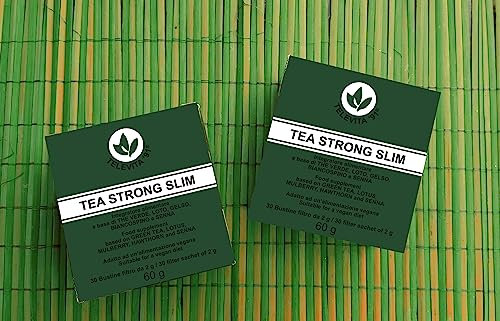 2 x Tè forte contro adiposo (STRONG ANTI - ADIPOSE TEA) ; Disintossicante lassativo, 60 sacchi (Detoxifying Laxative) IN ITALIANO
