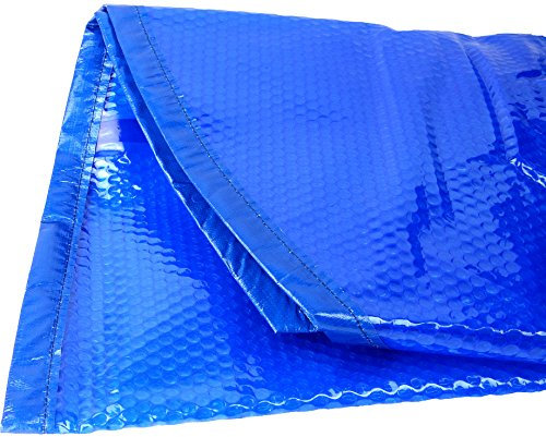 poolomio® Solarplane Solarfolie 400 mµ, für runden Pool 360 cm, vernähte Randverstärkung hochqualitativ