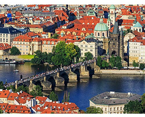 Fine Art Prints Savin Charles Bridge Prag Tschechische Republik Foto groß XL Wandkunst Leinwanddruck