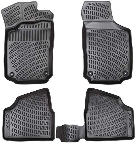 Elmasline 3D Gummimatten Set für OPEL Corsa C 2000-2006 | Fußmatten mit extra hohem Rand | Zubehör