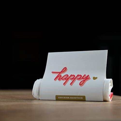 HappyLife Geschirrhandtuch Geschirrtuch (Happy)