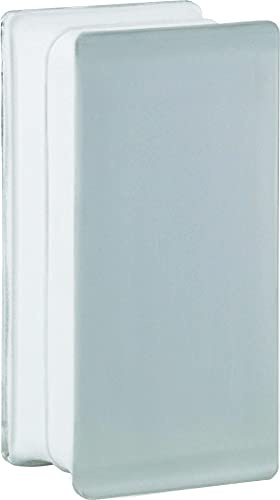 6 pieza BM bloques de vidrio vista completa SUPER white bloque de vidrio satinado por dos lado 19x9x8 cm