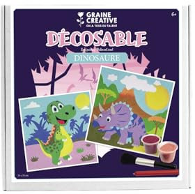 Graine Creative Sandbürste und Sanddinosaurier-Deko-Set