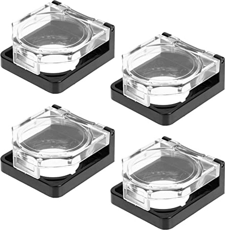 TOPBATHY 4 Stück Transparente Knopfabdeckungen Für Not-Aus-Tasten 1.50X1.34X0.75In Schutzkappen Aus Robustem Kunststoff Für Elektroinstallation Industrie Werkstätten