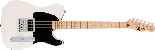 Squier Sonic Esquire H, Griffbrett aus Ahorn, schwarzes Schlagbrett, arktisches Weiß