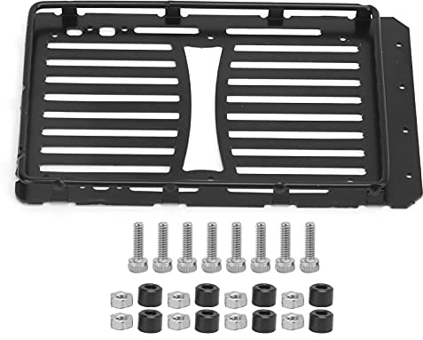 Oumefar RC Roof Rack, RC Luggage Carrier for Wrangler for Axial SCX24 1/24 Remote Control RC Car, Metal Roof Rack for RC Car RC Crawler Accessories