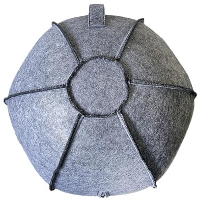 Aymzbd Yogaball-Hülle, Gymnastikball-Hülle, Sitzball-Hülle, Pilatesball-Hülle für den Außenbereich, Durchmesser 55 cm, Hellgrau