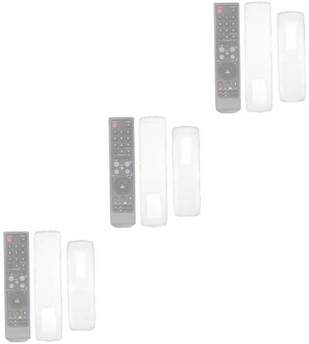 Hoement 9pièces Housse De Silicone Transparent pour Télécommande De Et Climatisation Anti-poussière Compatible Et Pratique