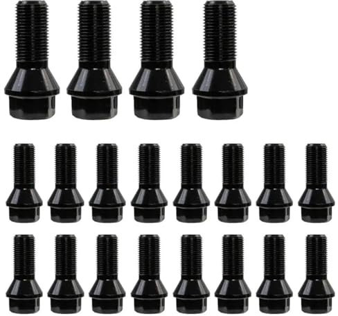 GYTTAK Reifenschraube Radmutter Kompatibel Mit 1/2/4/5/6/7 Serie X1 X3 X5 X6 E71 F20 F25 528i 20 Stück Auto-Rad-Sicherungsschrauben 36136781151 Radschrauben, Muttern, Stehbolzen